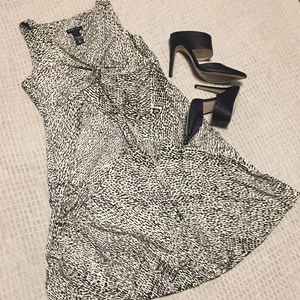 Dramatic graphic print dress